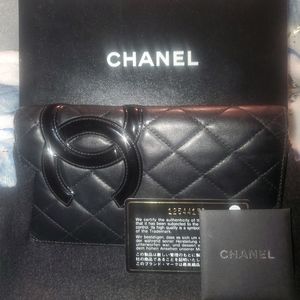 Chanel leather wallet